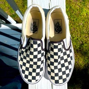 Vans Checkerboard Slip On Shoes